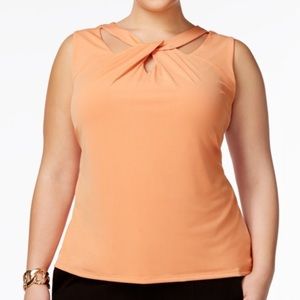 Nine West Orange Sherbet top - 2X